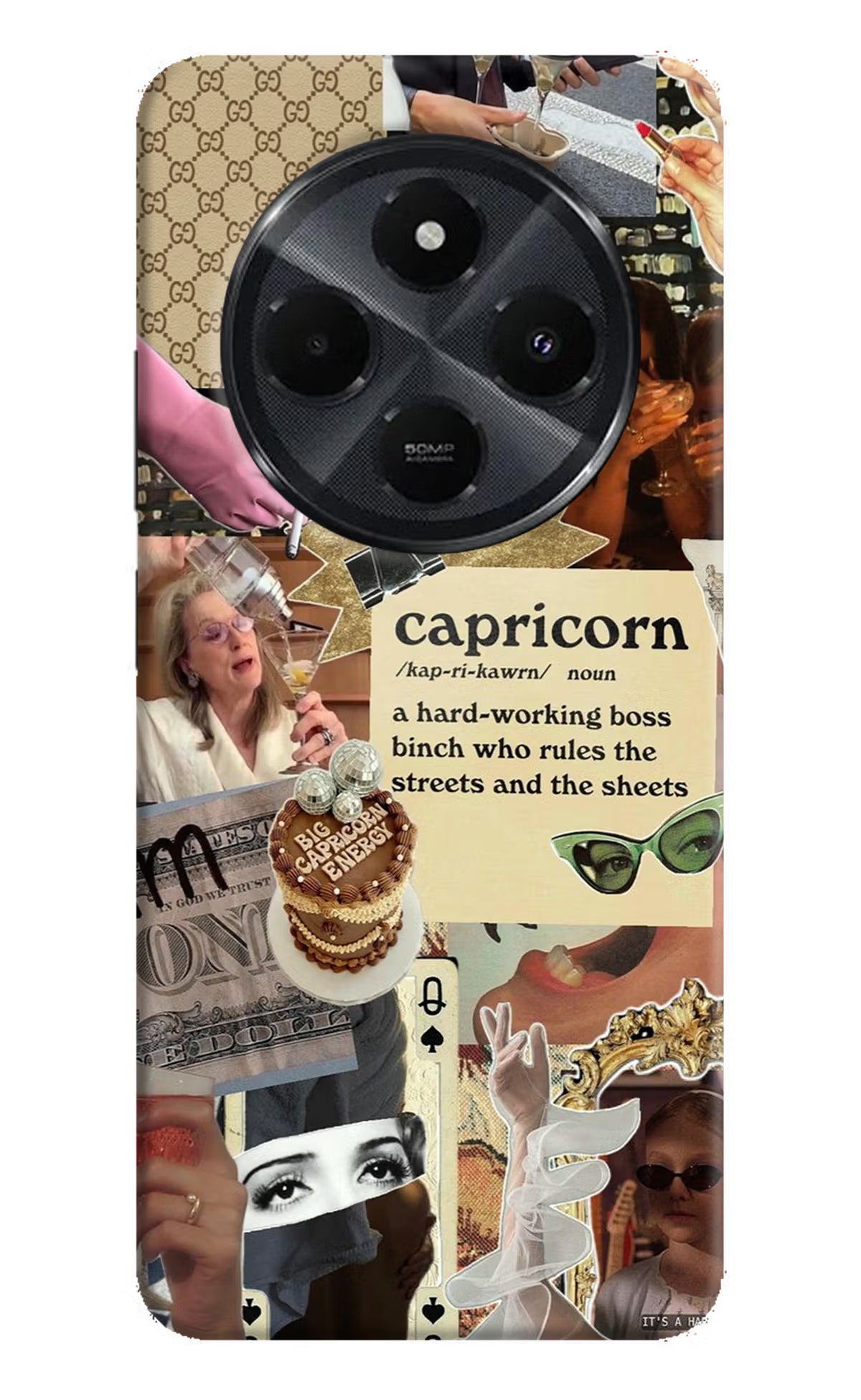 Capricorn Zodiac Redmi 14C 5G Back Cover