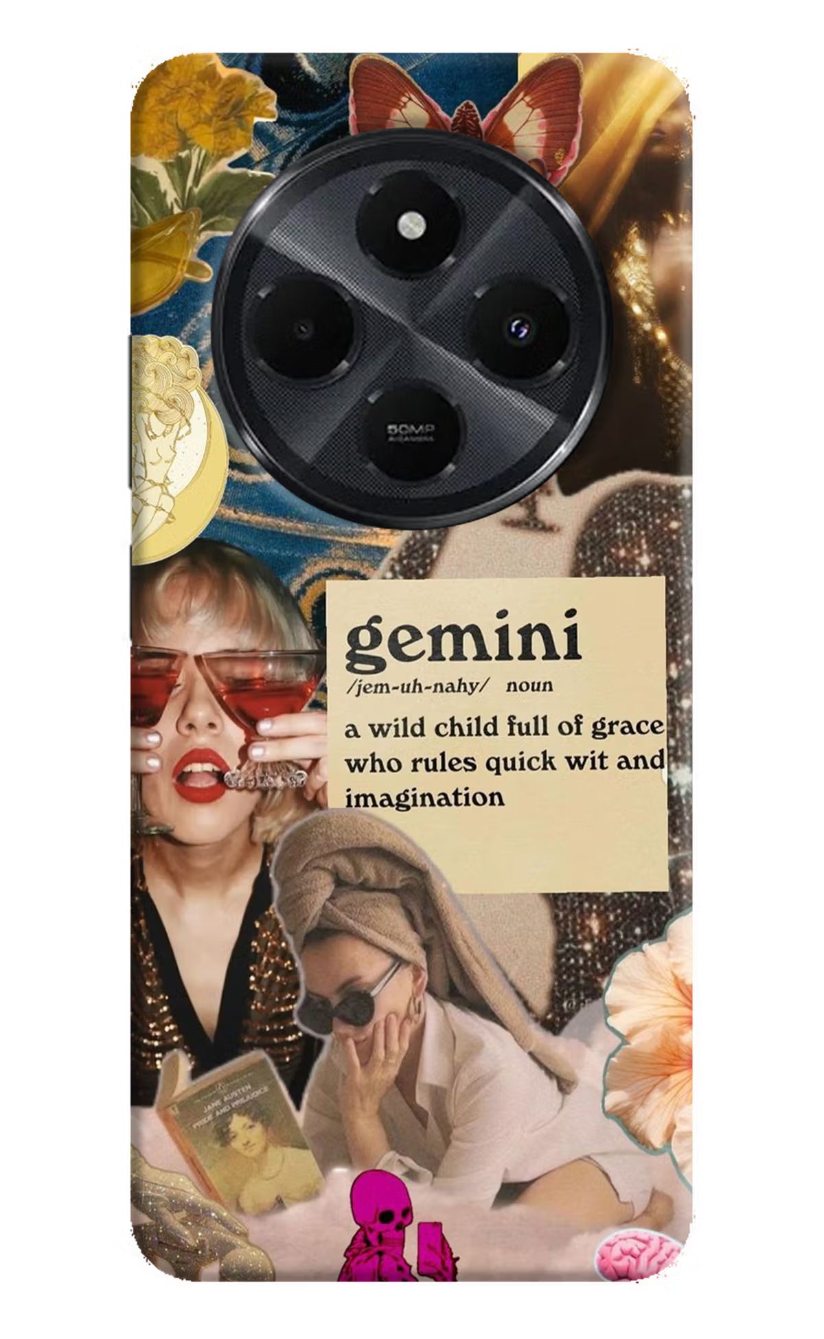 Gemini Zodiac Redmi 14C 5G Back Cover