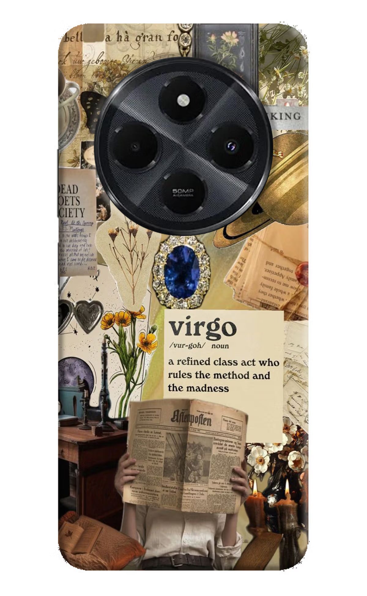 Virgo Zodiac Redmi 14C 5G Back Cover
