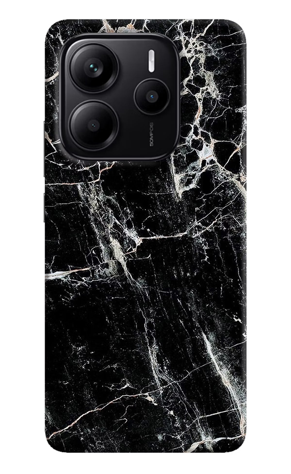 Black Marble Texture Redmi Note 14 5G Back Cover