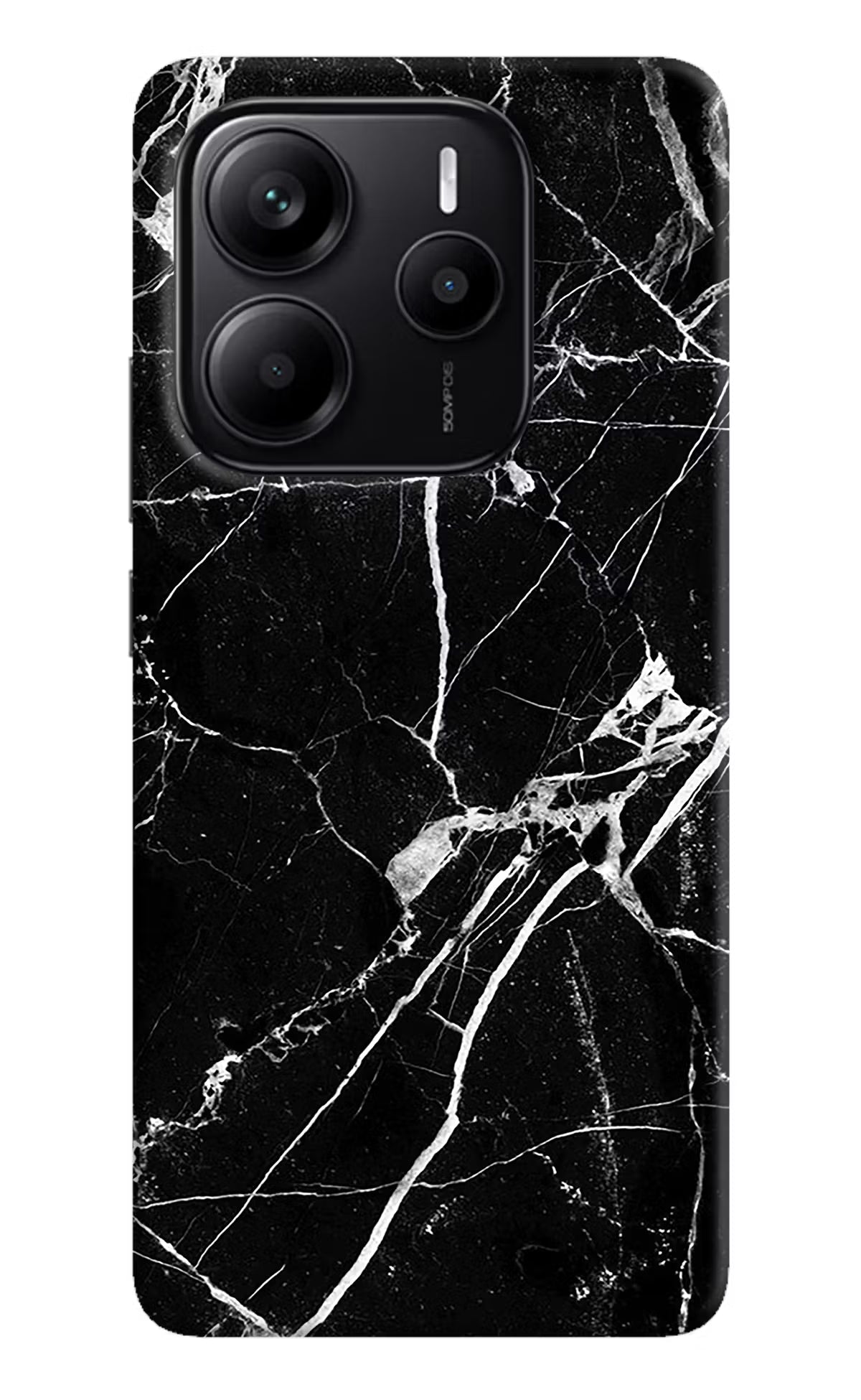 Black Marble Pattern Redmi Note 14 5G Back Cover