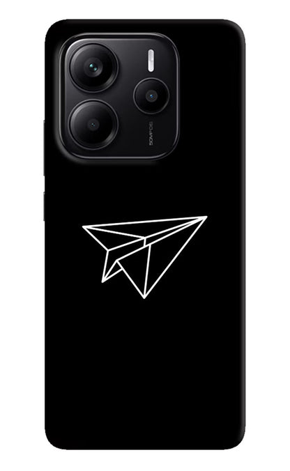Paper Plane White Redmi Note 14 5G Back Cover