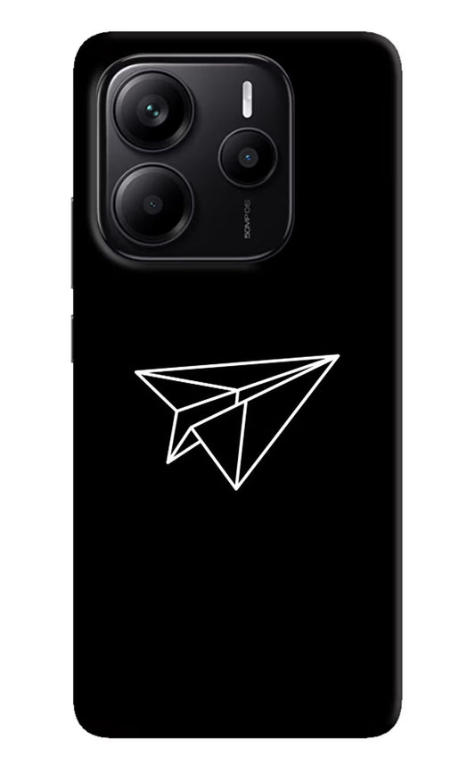 Paper Plane White Redmi Note 14 5G Back Cover