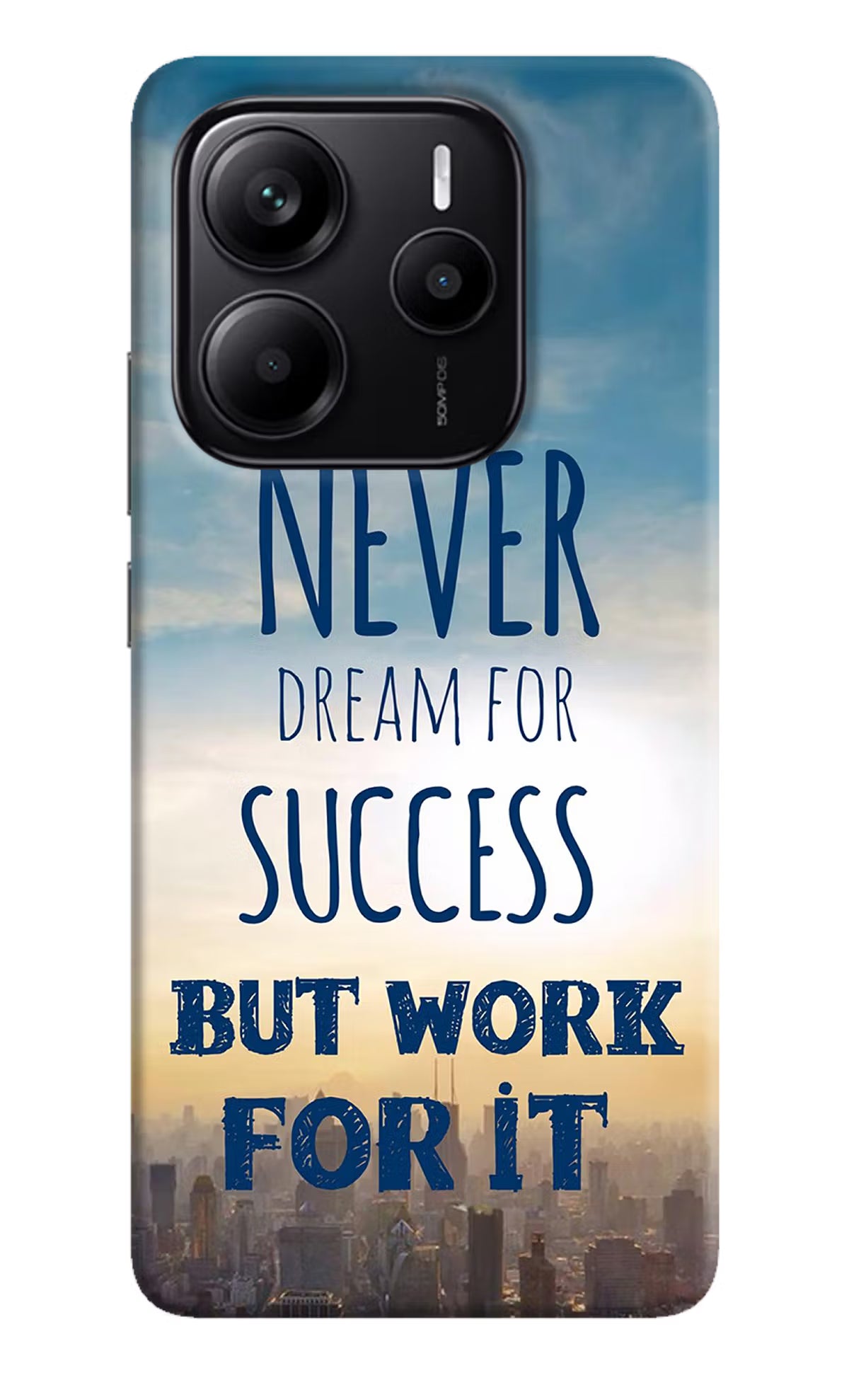 Never Dream For Success But Work For It Redmi Note 14 5G Back Cover