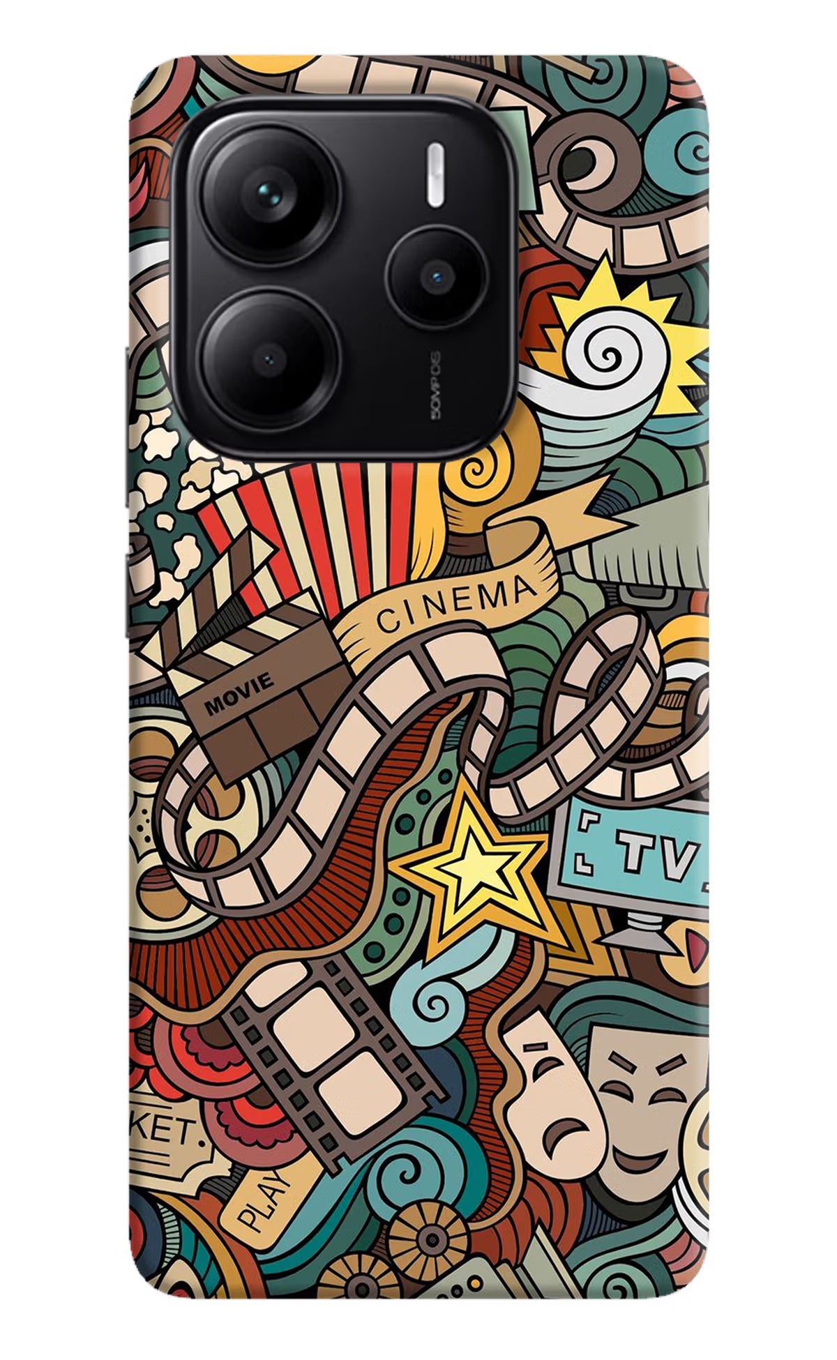 Cinema Abstract Redmi Note 14 5G Back Cover