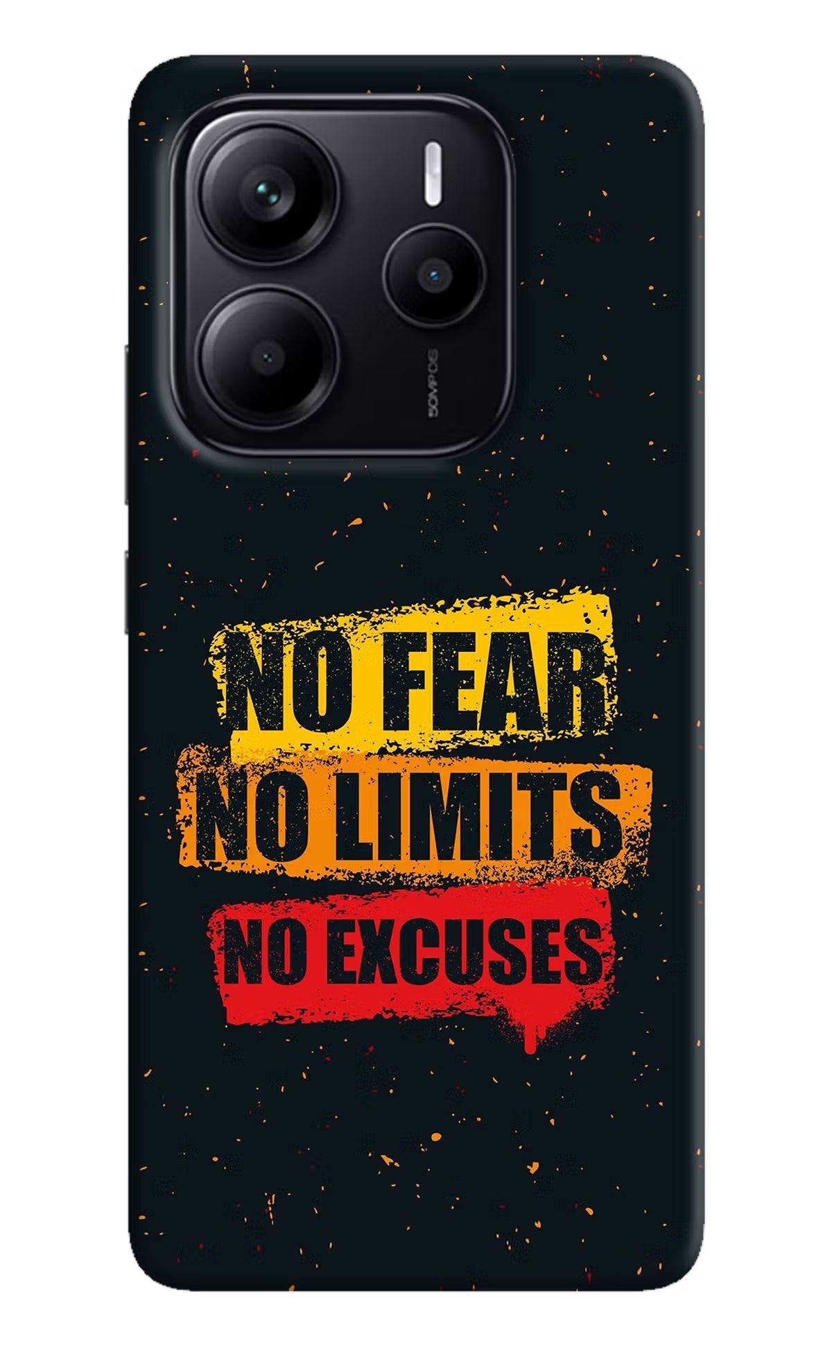 No Fear No Limits No Excuse Redmi Note 14 5G Back Cover