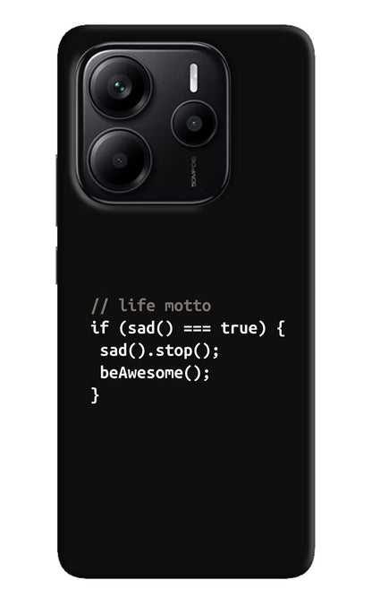 Life Motto Code Redmi Note 14 5G Back Cover