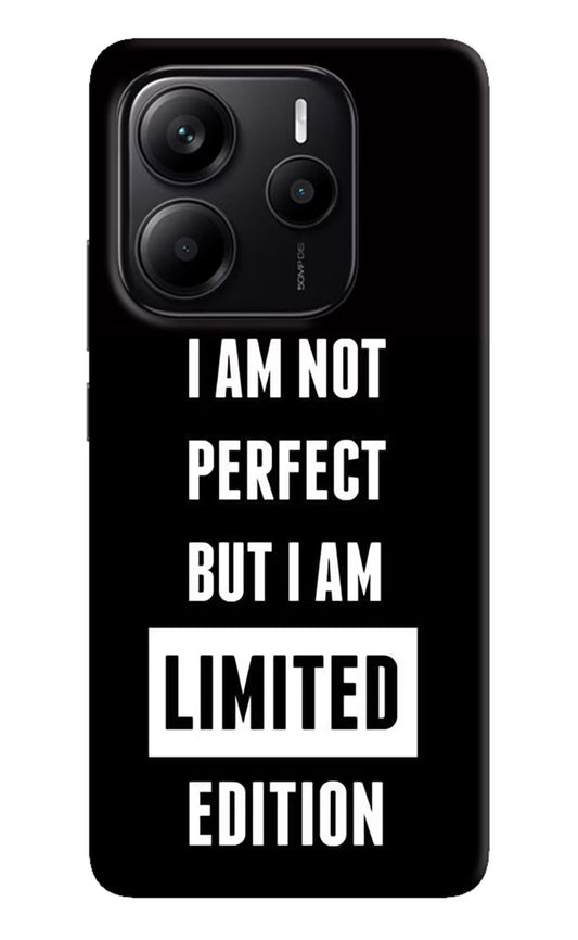 I Am Not Perfect But I Am Limited Edition Redmi Note 14 5G Back Cover