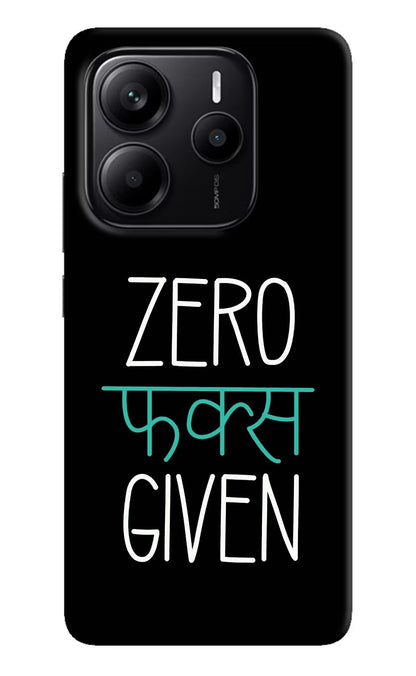Zero Fucks Given Redmi Note 14 5G Back Cover