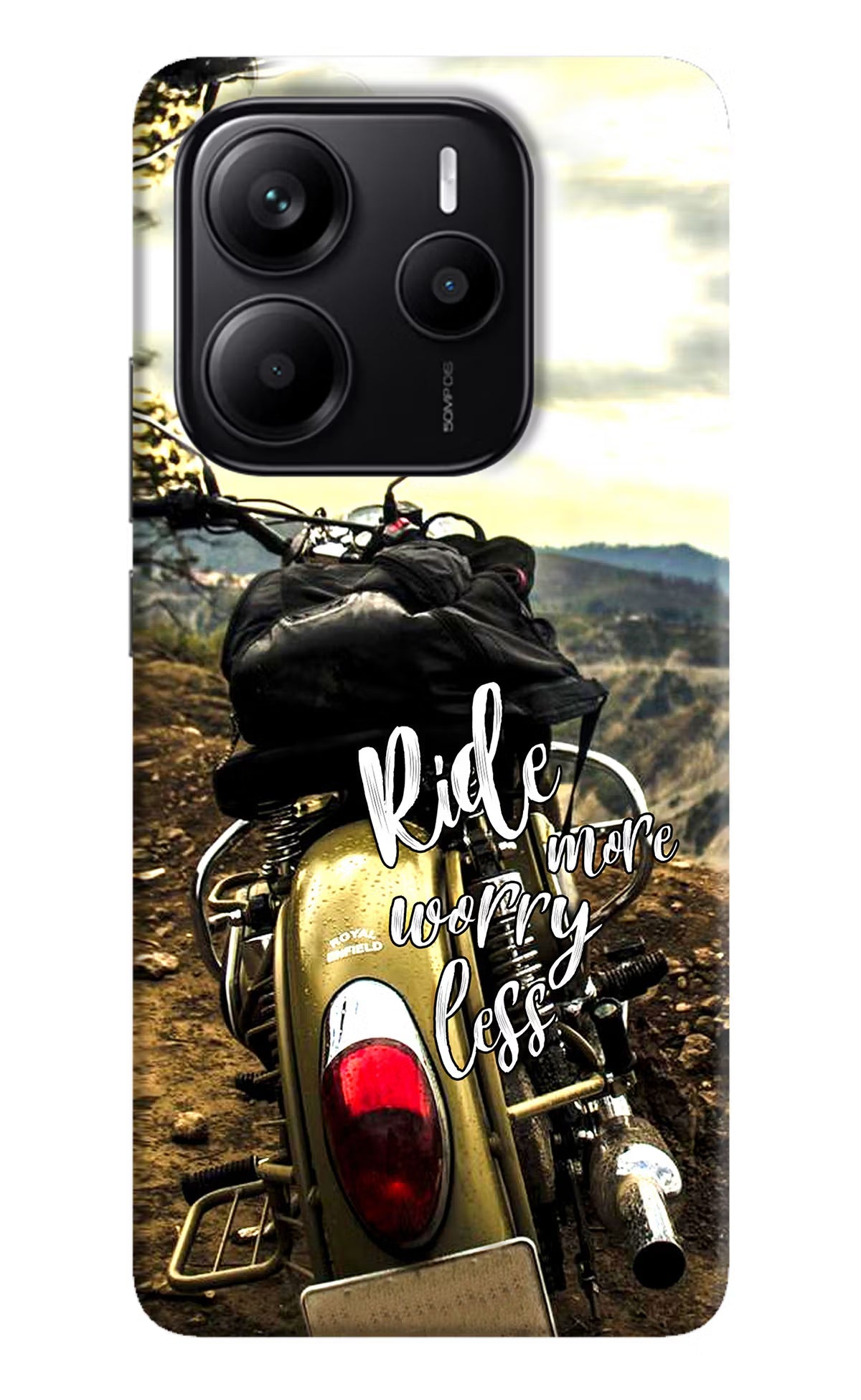 Ride More Worry Less Redmi Note 14 5G Back Cover
