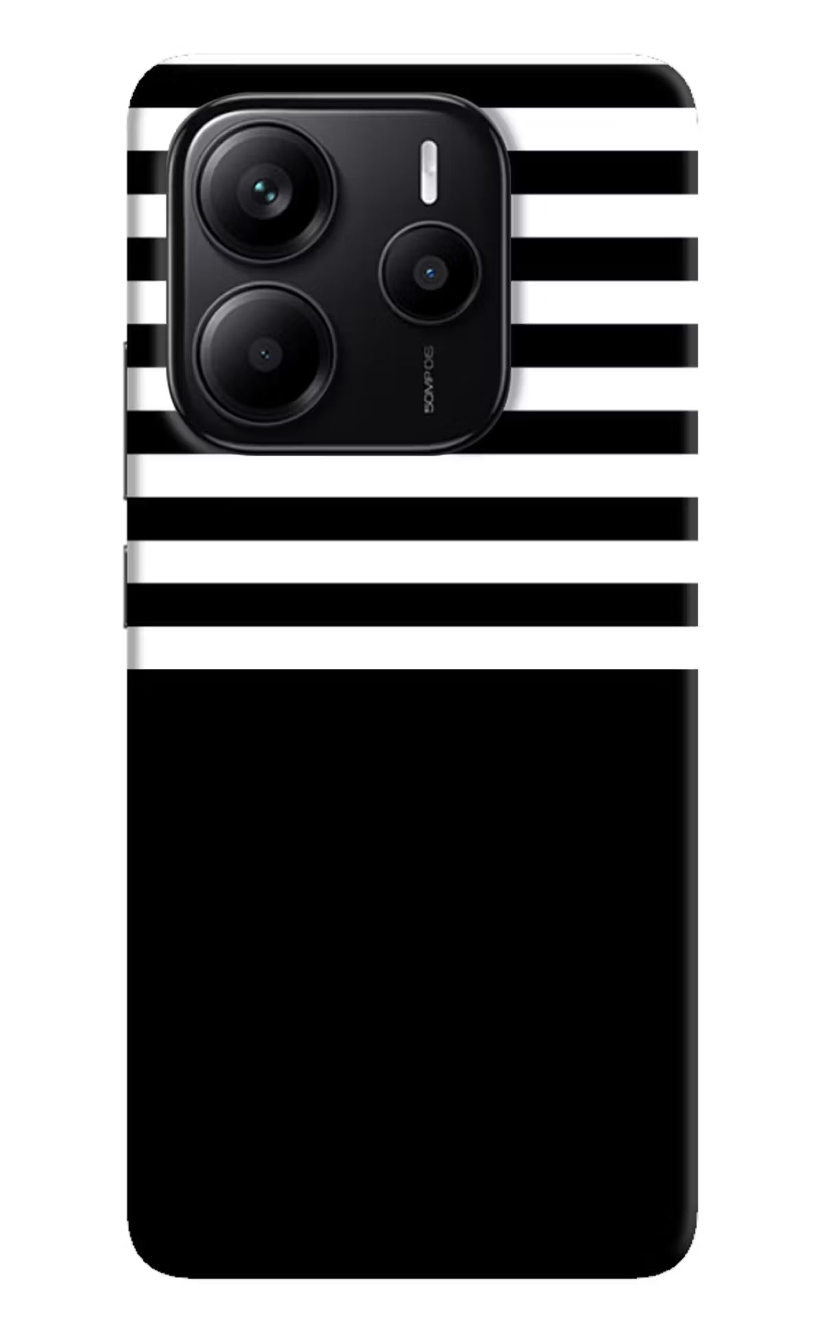 Black and White Print Redmi Note 14 5G Back Cover