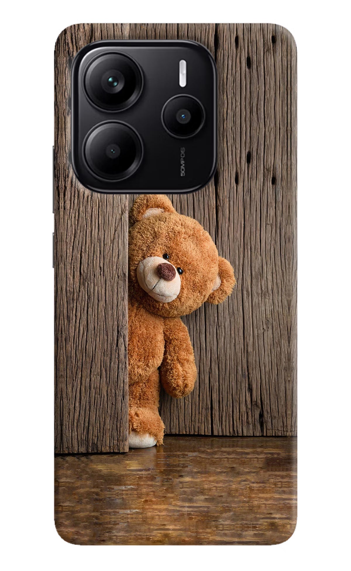 Teddy Wooden Redmi Note 14 5G Back Cover