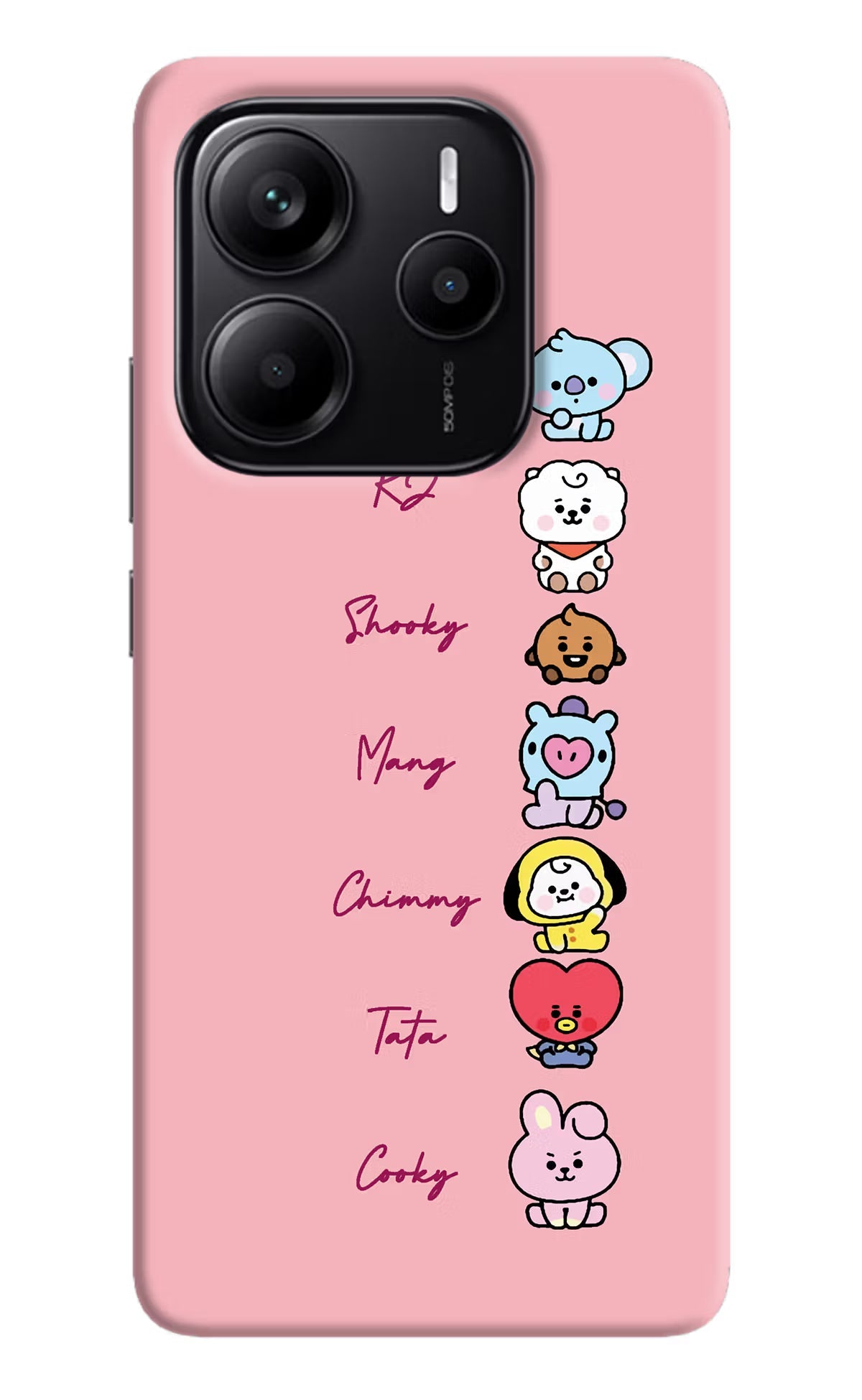 BTS names Redmi Note 14 5G Back Cover