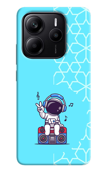 Cute Astronaut Chilling Redmi Note 14 5G Back Cover