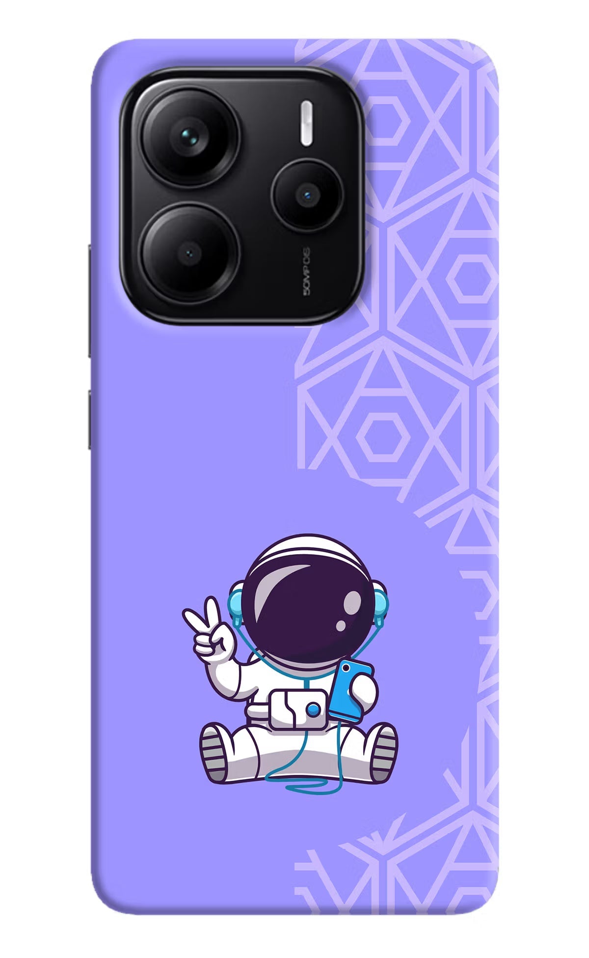 Cute Astronaut Chilling Redmi Note 14 5G Back Cover