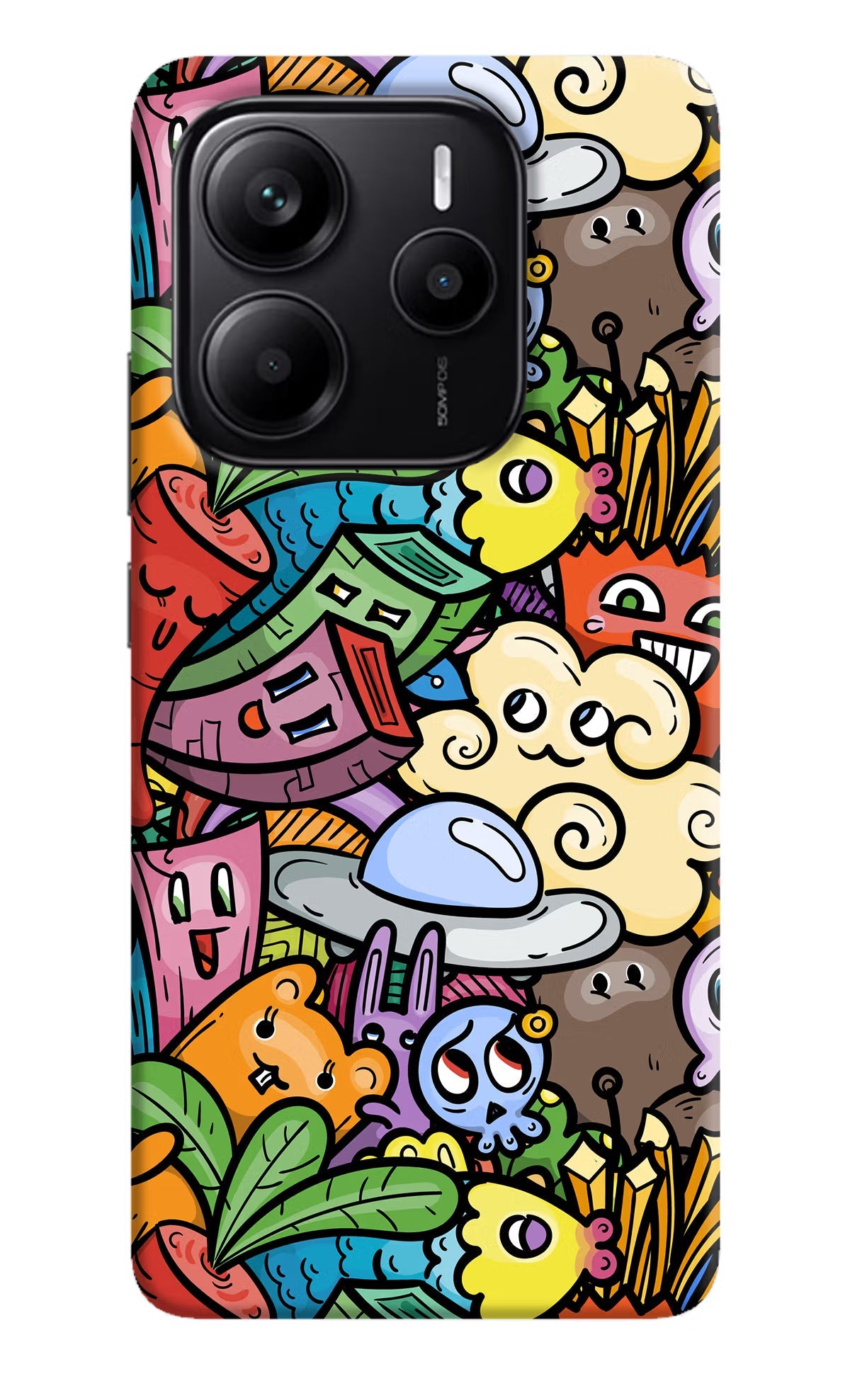 Veggie Doodle Redmi Note 14 5G Back Cover