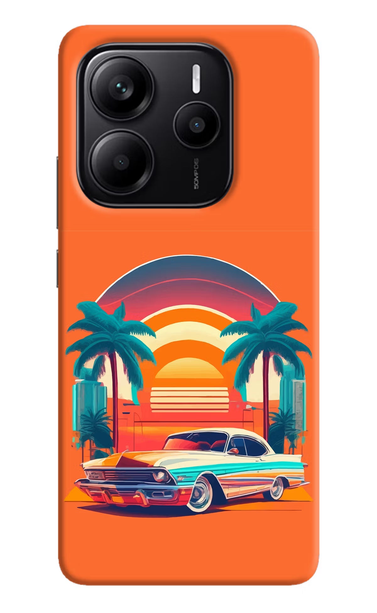 Palm Drive 80s Redmi Note 14 5G Back Cover