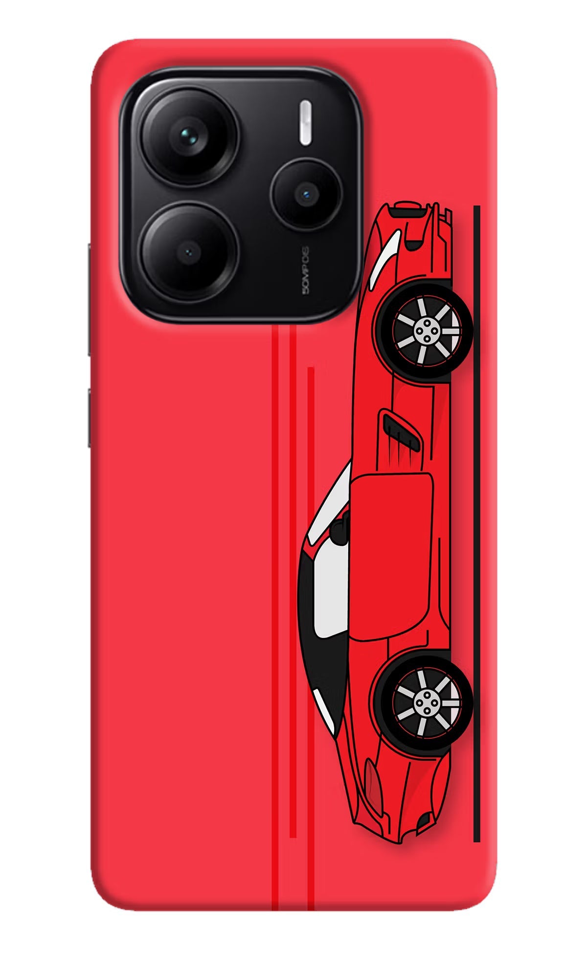 Red Velocity Redmi Note 14 5G Back Cover
