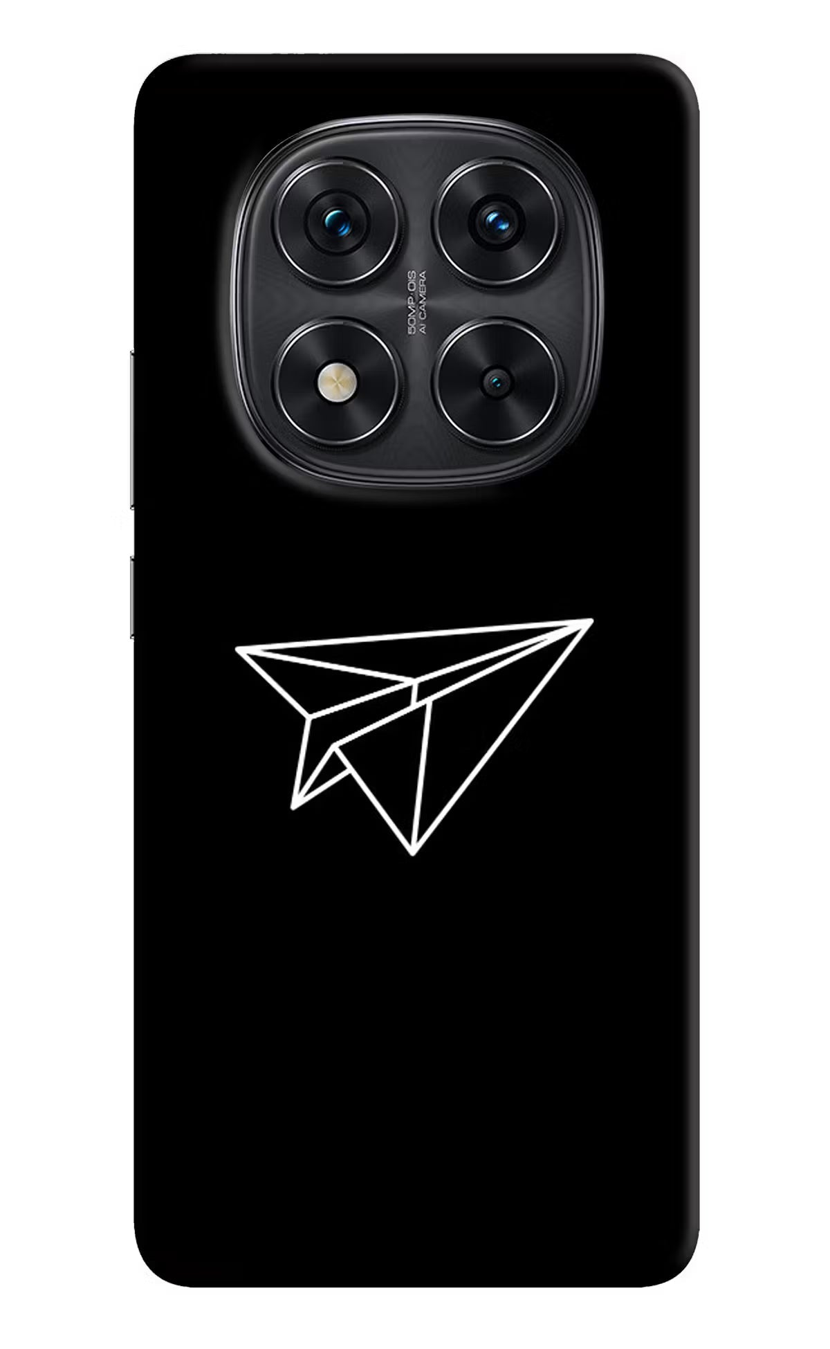 Paper Plane White Redmi Note 14 Pro 5G Back Cover