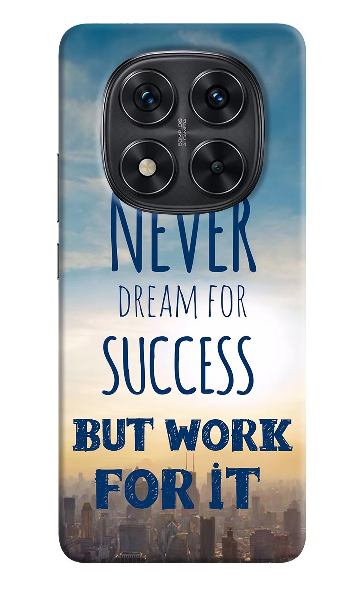 Never Dream For Success But Work For It Redmi Note 14 Pro 5G Back Cover