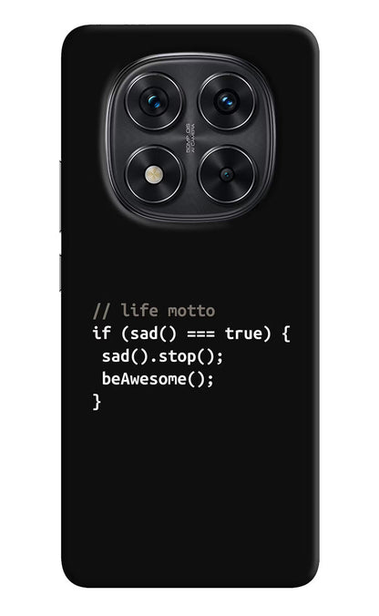 Life Motto Code Redmi Note 14 Pro 5G Back Cover