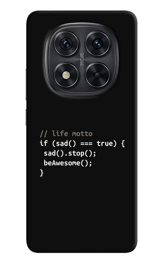 Life Motto Code Redmi Note 14 Pro 5G Back Cover