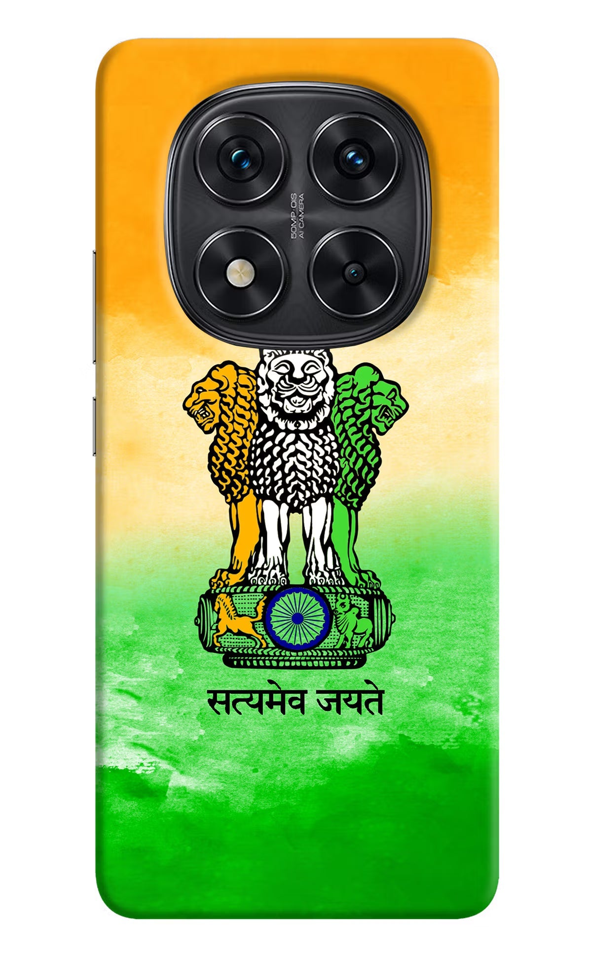 Satyamev Jayate Flag Redmi Note 14 Pro 5G Back Cover