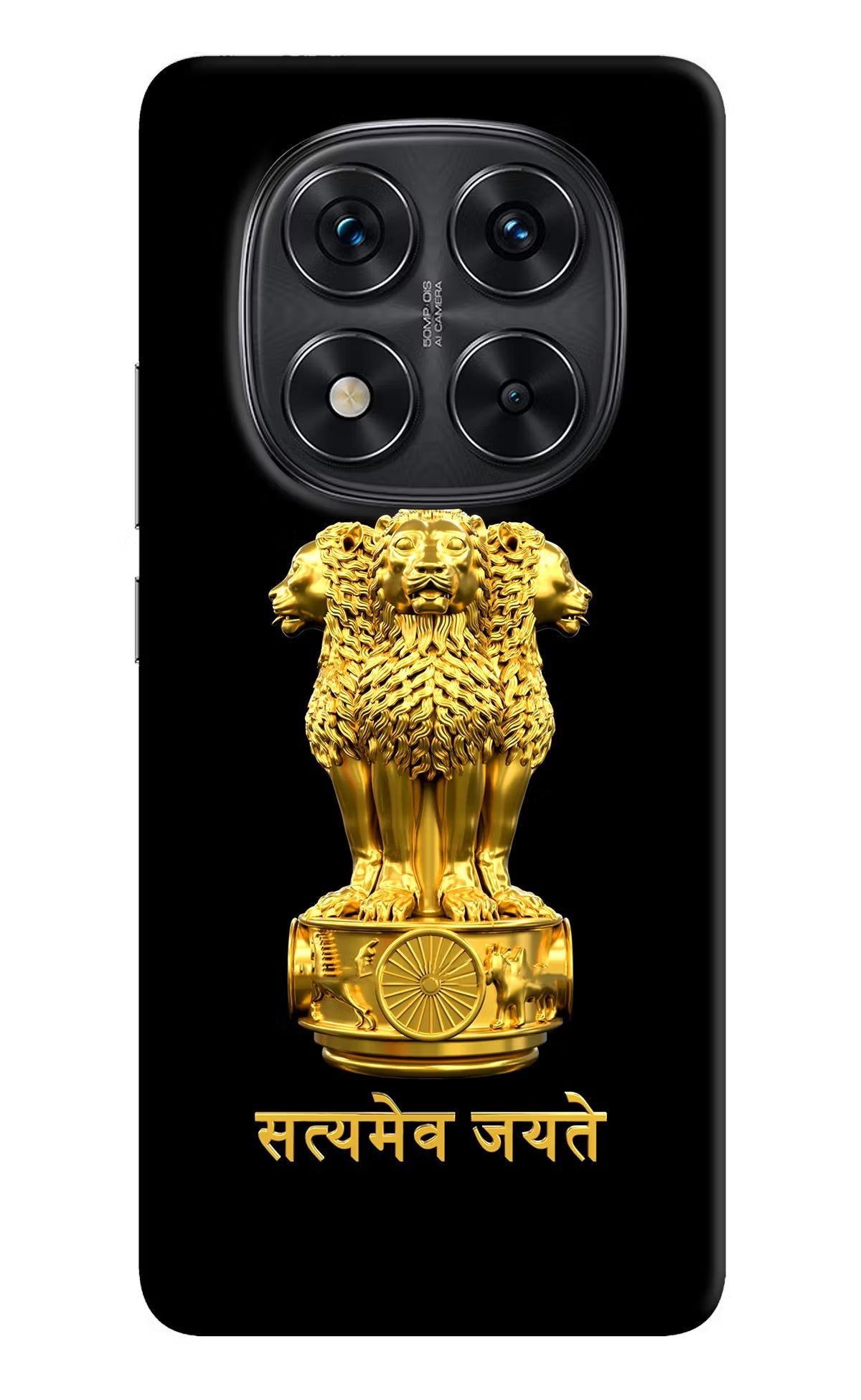 Satyamev Jayate Golden Redmi Note 14 Pro 5G Back Cover