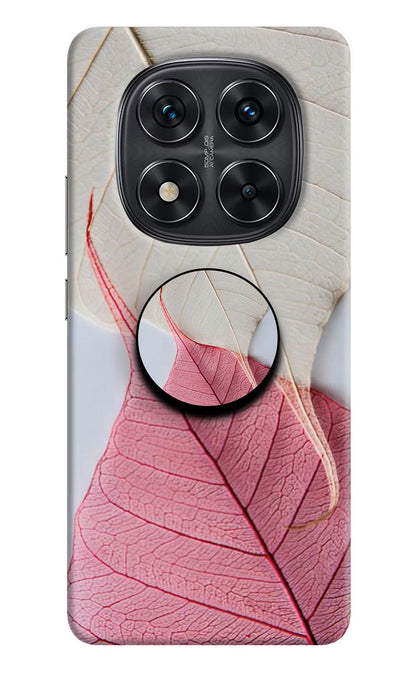 White Pink Leaf Redmi Note 14 Pro 5G Pop Case