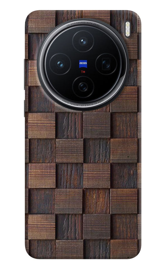 Wooden Cube Design Vivo X200 5G Back Cover