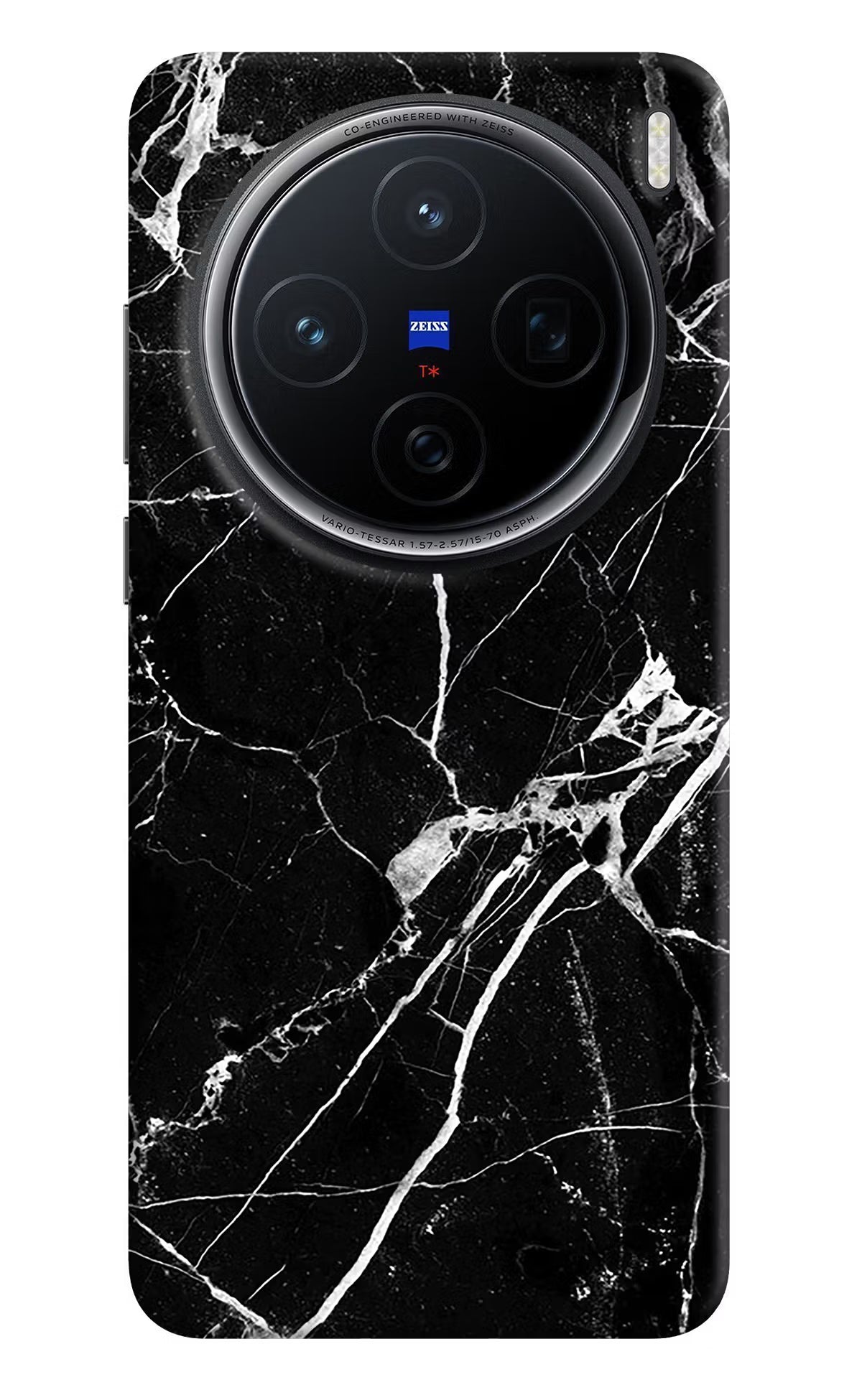 Black Marble Pattern Vivo X200 5G Back Cover