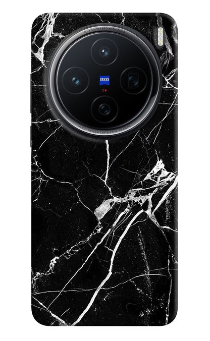 Black Marble Pattern Vivo X200 5G Back Cover