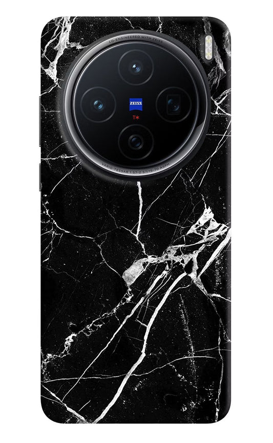 Black Marble Pattern Vivo X200 5G Back Cover