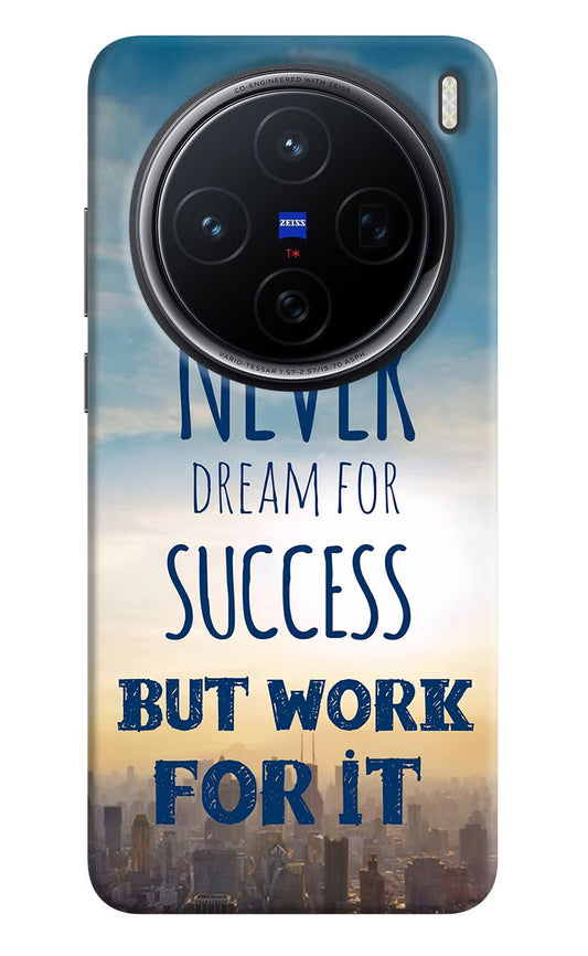 Never Dream For Success But Work For It Vivo X200 5G Back Cover