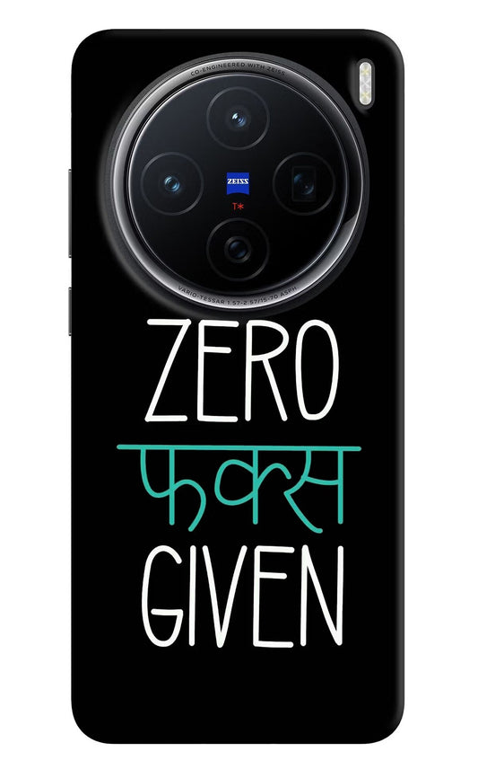 Zero Fucks Given Vivo X200 5G Back Cover