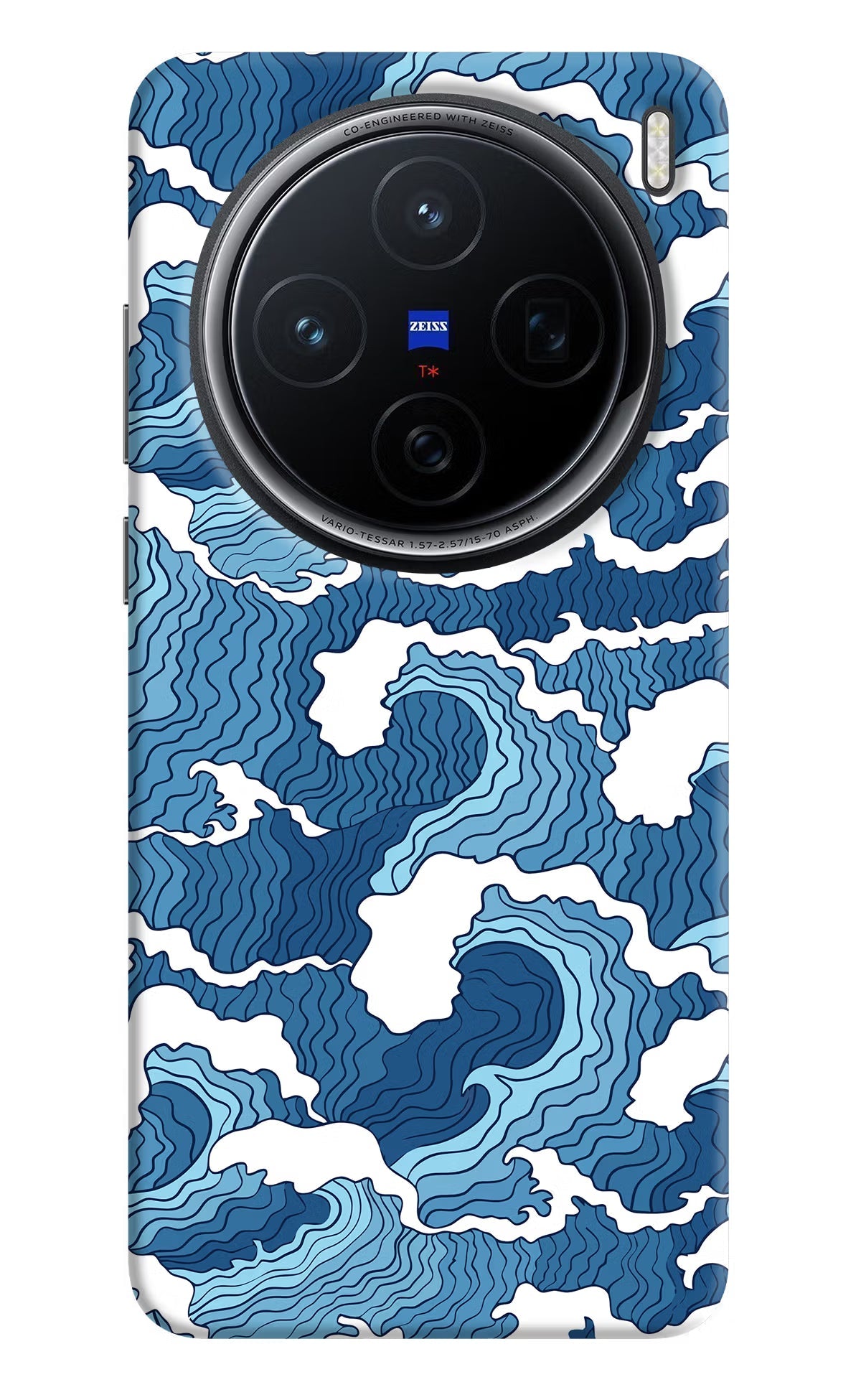 Blue Waves Vivo X200 5G Back Cover