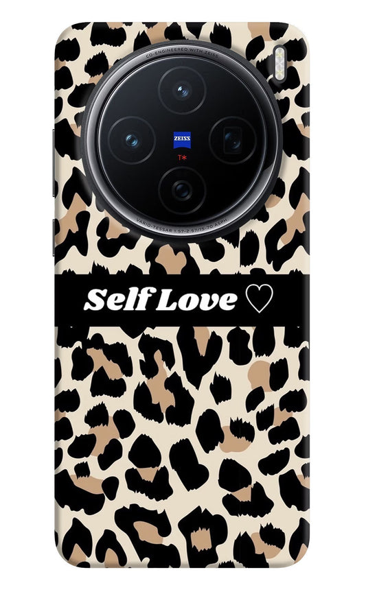 Leopard Print Self Love Vivo X200 5G Back Cover