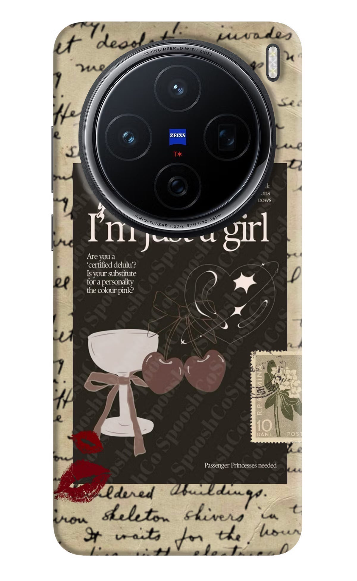 I am just a girl Vivo X200 5G Back Cover