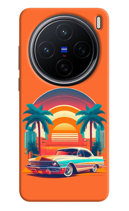 Palm Drive 80s Vivo X200 5G Back Cover
