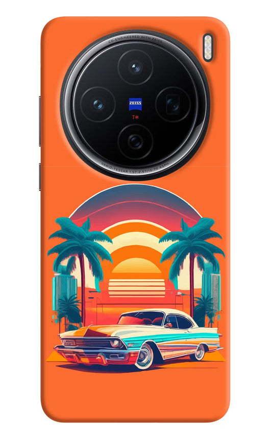 Palm Drive 80s Vivo X200 5G Back Cover