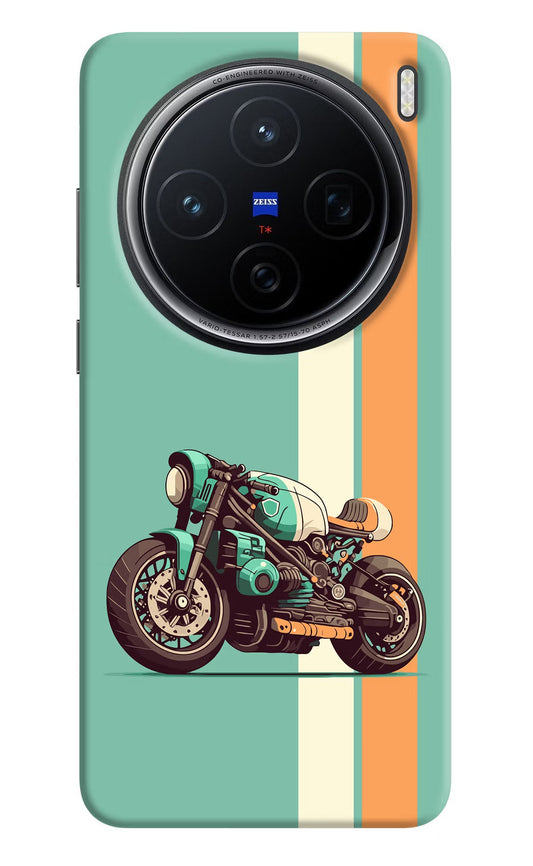 Striped Moto Drift Vivo X200 5G Back Cover
