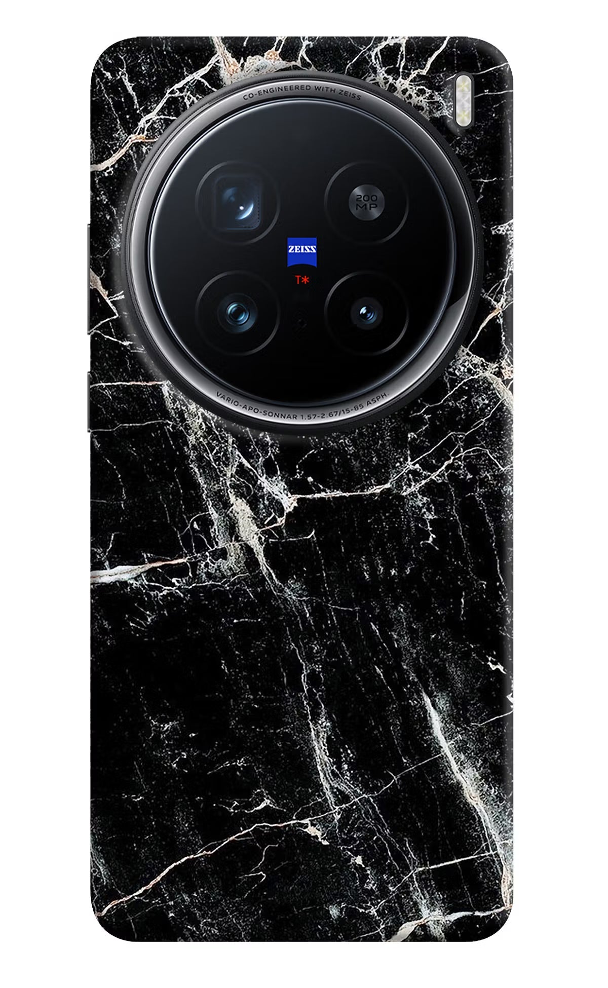 Black Marble Texture Vivo X200 Pro 5G Back Cover