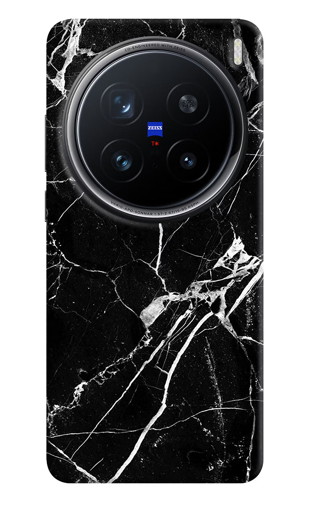 Black Marble Pattern Vivo X200 Pro 5G Back Cover