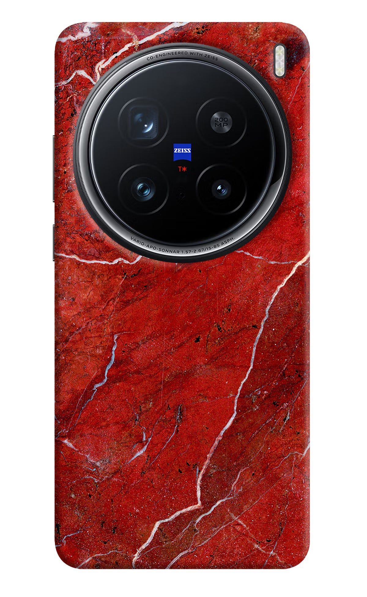 Red Marble Design Vivo X200 Pro 5G Back Cover