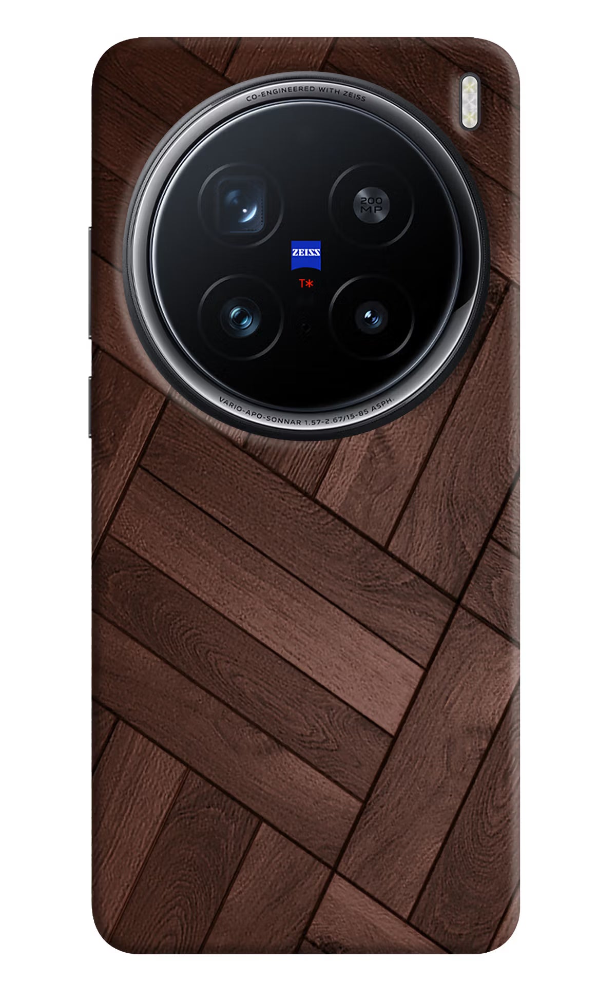 Wooden Texture Design Vivo X200 Pro 5G Back Cover
