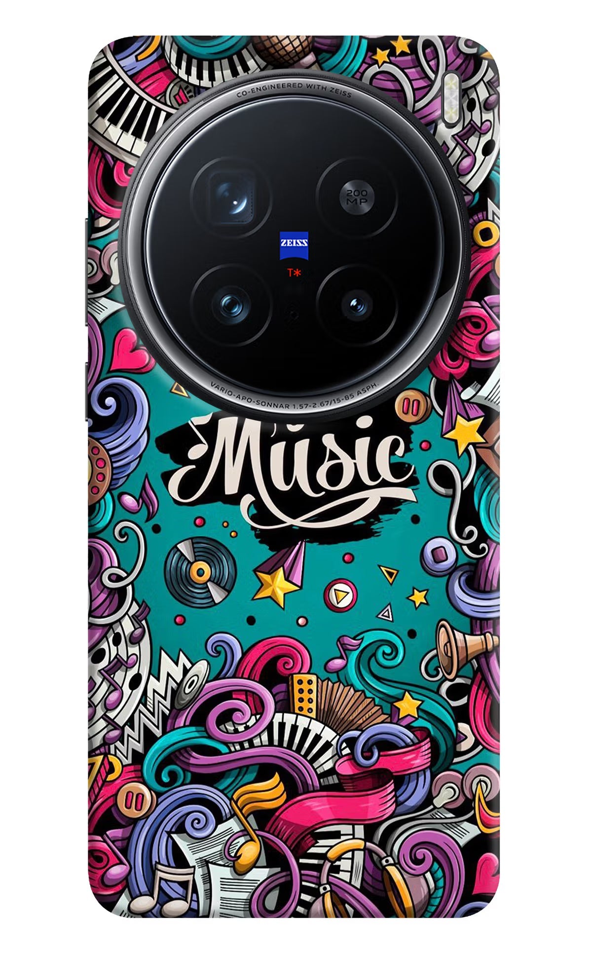 Music Graffiti Vivo X200 Pro 5G Back Cover