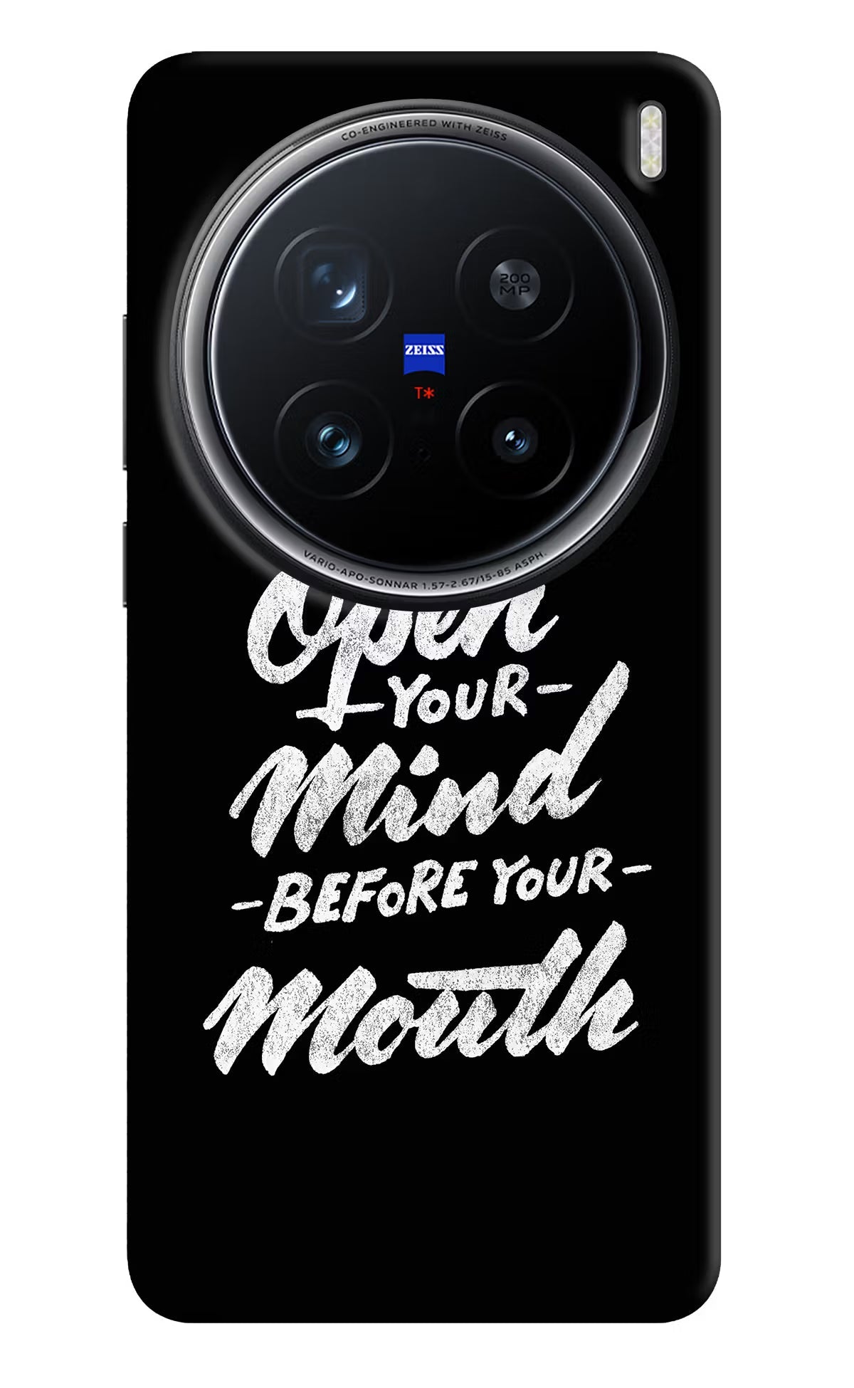 Open Your Mind Before Your Mouth Vivo X200 Pro 5G Back Cover