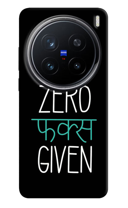 Zero Fucks Given Vivo X200 Pro 5G Back Cover