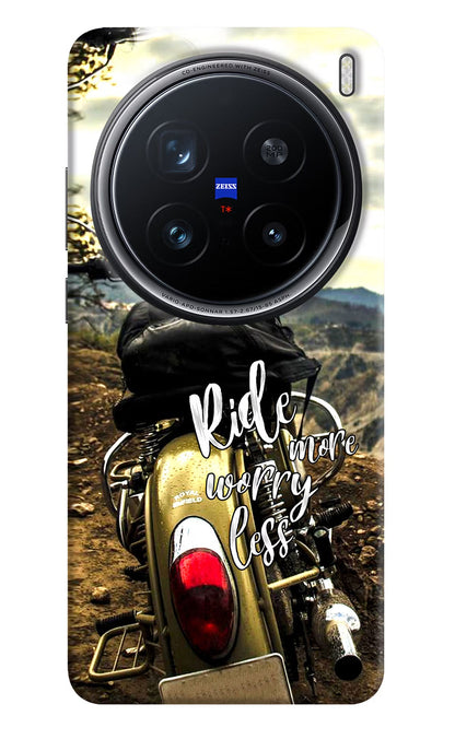 Ride More Worry Less Vivo X200 Pro 5G Back Cover