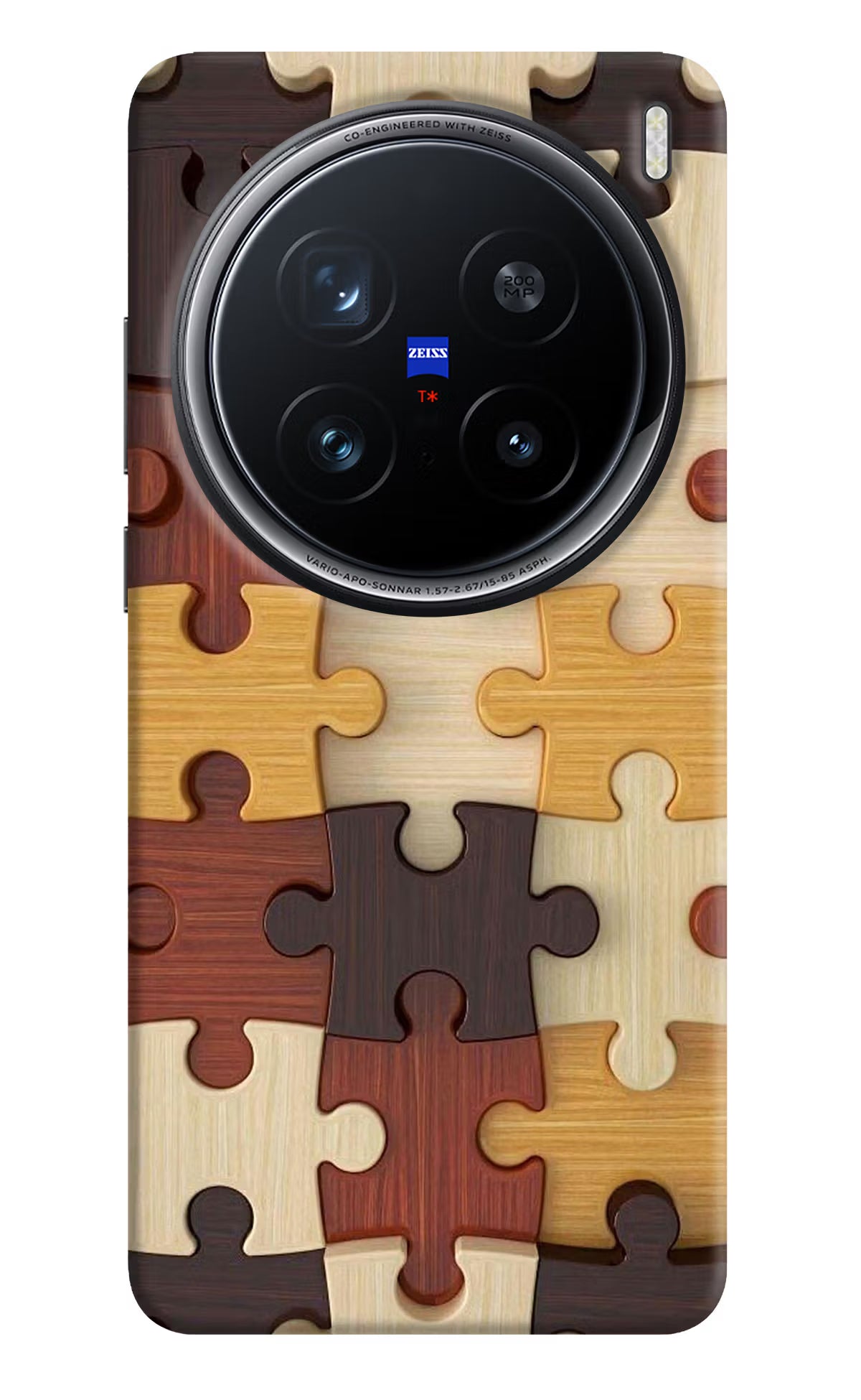 Wooden Puzzle Vivo X200 Pro 5G Back Cover